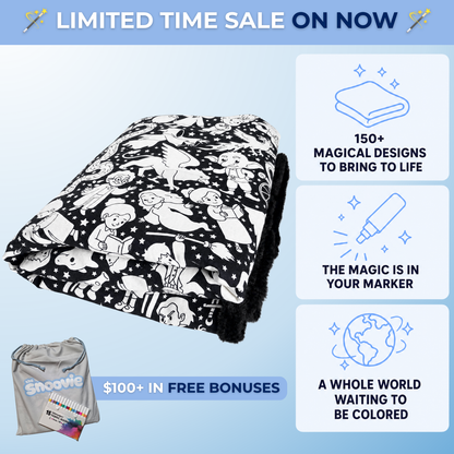 Magical World Coloring Blanket