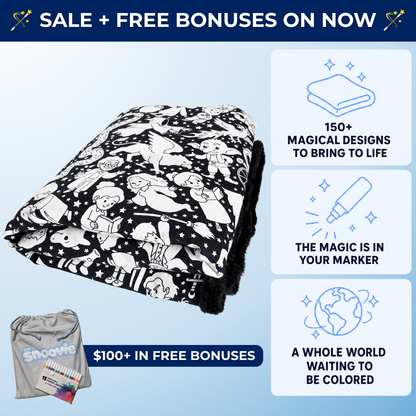 Magical World Coloring Blanket