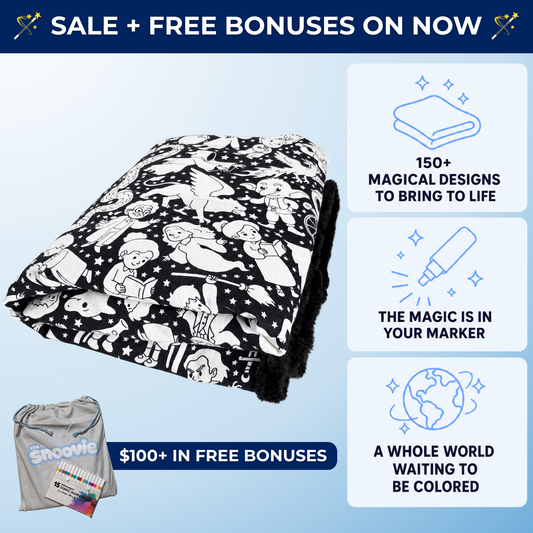 Magical World Coloring Blanket