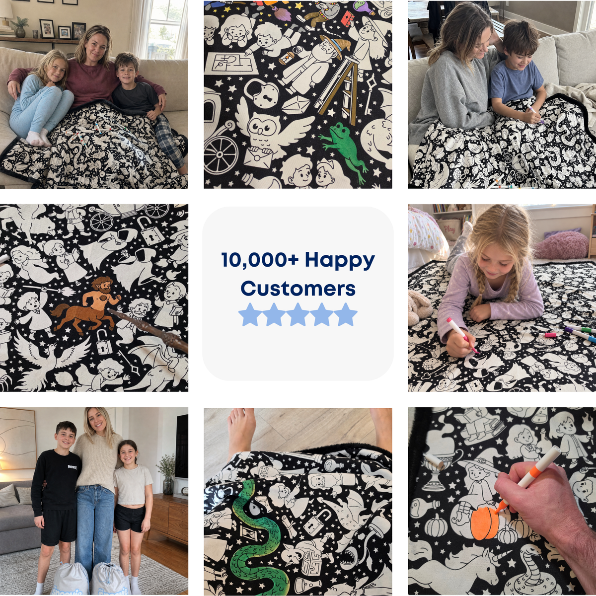 Magical World Coloring Blanket
