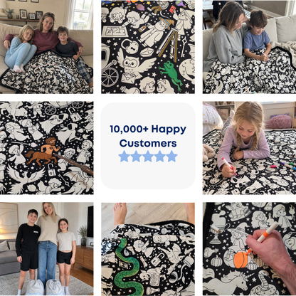 Magical World Coloring Blanket